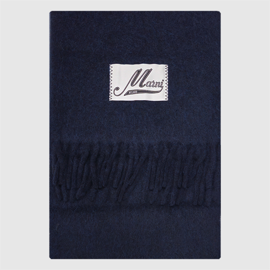 마르니 알파카 머플러 SCMC0059Y0 UTW918 00B99 BLUBLACK