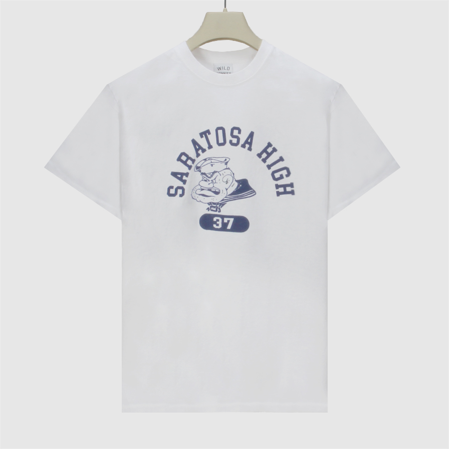 와일드동키 사라토사 티셔츠 T-SARATOSA WD018 WHITE