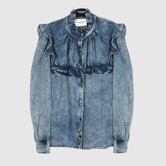 이자벨 마랑 IDETY 데님 셔츠 CH0005FE B3H01E 30BU BLUE