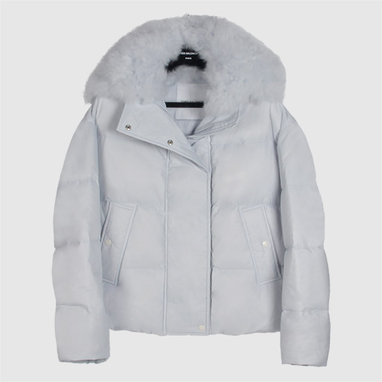 ์ด๋ธ์ด๋ก๋ชฌ ๋จ์ค์ธ Trimmed Down Padded Jacket FV05661M07W A7055 SKY BLUE