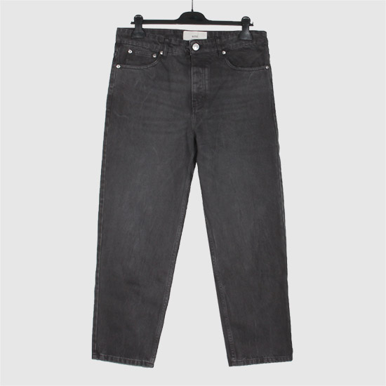 아미 남성 테이퍼드 핏 데님 팬츠 HTR103 CO0037 001 BLACK