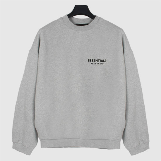 피어오브갓 에센셜 플리스 크루넥 스웨트셔츠 192HO246268F LIGHT HEATHER GRAY