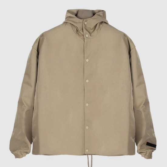 피어오브갓 에센셜 나일론 후디 코치 자켓 202HO246377F DESERT SAND