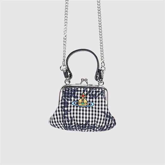비비안웨스트우드 미니 그래니 백 5A010006W W011T O302 GINGHAM/VW BLACK