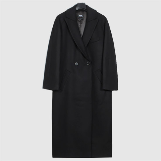 아페쎄 여성 FLORA 플로라 울 코트 WOAJS F01541 LZZ BLACK