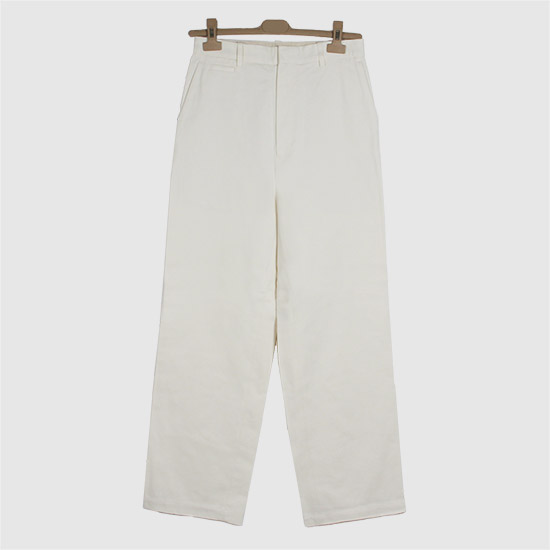 오라리 여성 워시드 핀스 치노 내로우 팬츠 A25SP06FC IVORY WHITE