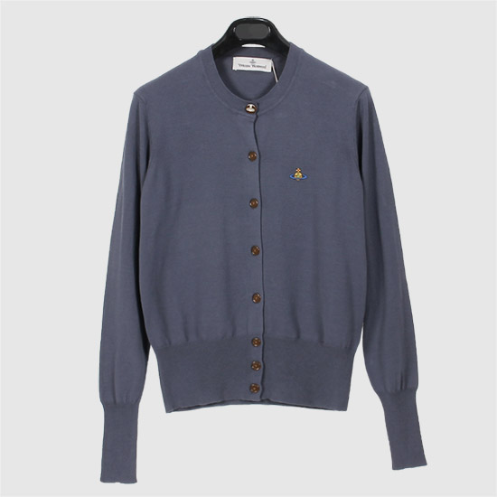 비비안웨스트우드 Cotton 베아 Cardigan 1803002P Y003F K409 GREY BLUE