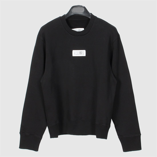 MM6 메종 마르지엘라 Women's Number Logo Sweatshirt S52GU0247 M25025 900 BLACK