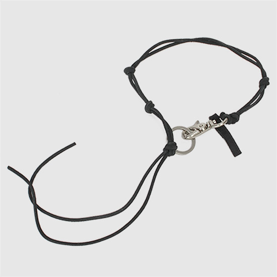 아워레가시 라돈 가죽 목걸이 A2208LBL BLACK LEATHER