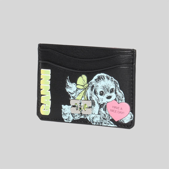 가니 블루 도그 카드 홀더 A7035 099 BLACK