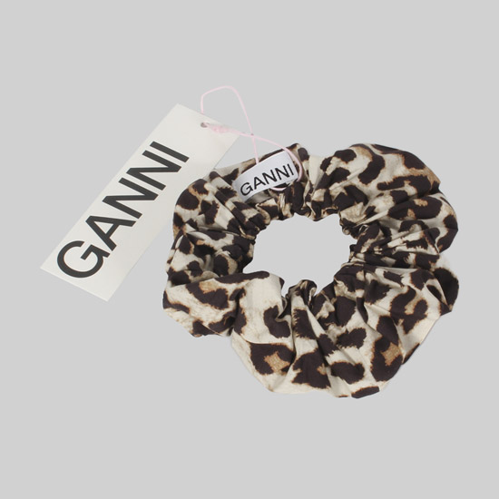 가니 프린트 코튼 스크런치 헤어 밴드 A5993 943 LEOPARD
