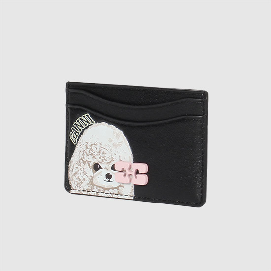 가니 애니멀 보우 카드 홀더 A6769 099 BLACK