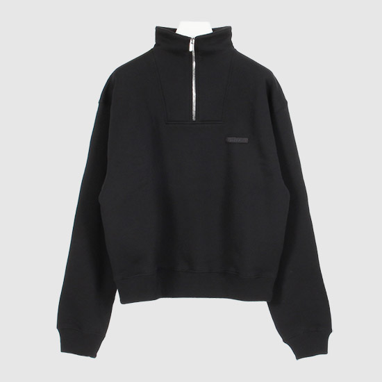 자크뮈스 여성 그로그랭 지퍼 롤넥 스웻셔츠 SSW00210AJ00174 990 BLACK