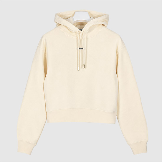 자크뮈스 여성 그로그랭 로고 후디 HOW00247AJ00109 130 LIGHT BEIGE