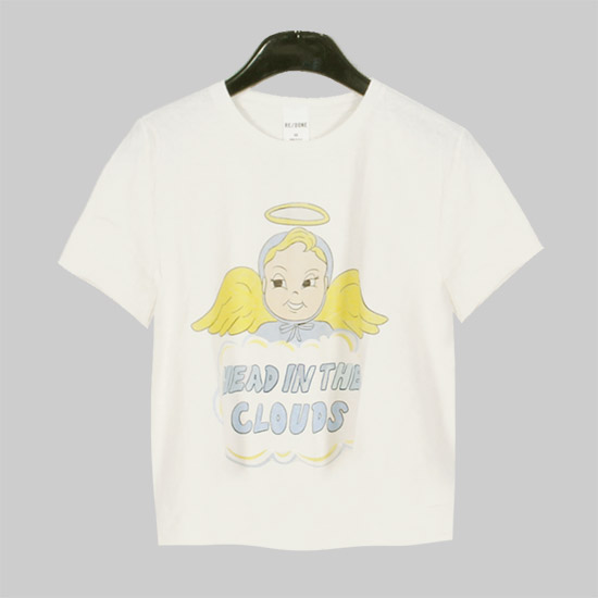 SALE 리던 Women's 클라우드 Boxy T-Shirt 02402WBXT005 VINTAGE WHITE