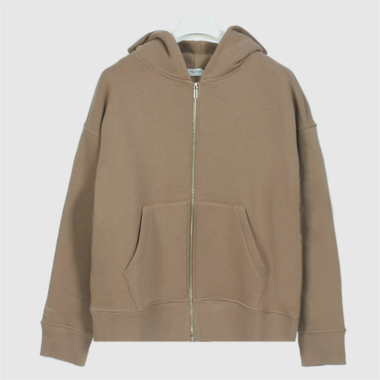 S막스마라 줄리아 Hoodie Zip-Up Sweatshirt JULIA 002 BISCOTTO