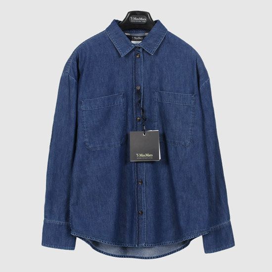 S막스마라 Women's Denim Shirt GINNY 001 INDIGO BLUE