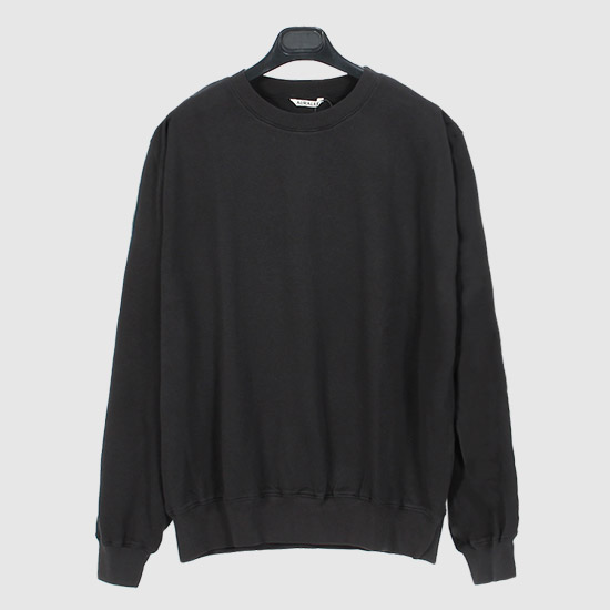 오라리 Men's Super 하이게이지 Sweat Pullover A25AP02CU INK BLACK