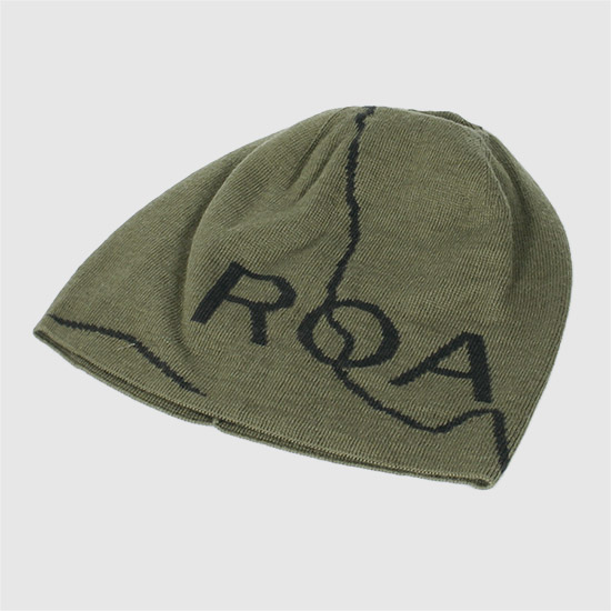 로아 로고 울 비니 YBUW205YA04 GRN0002 SAGE GREEN