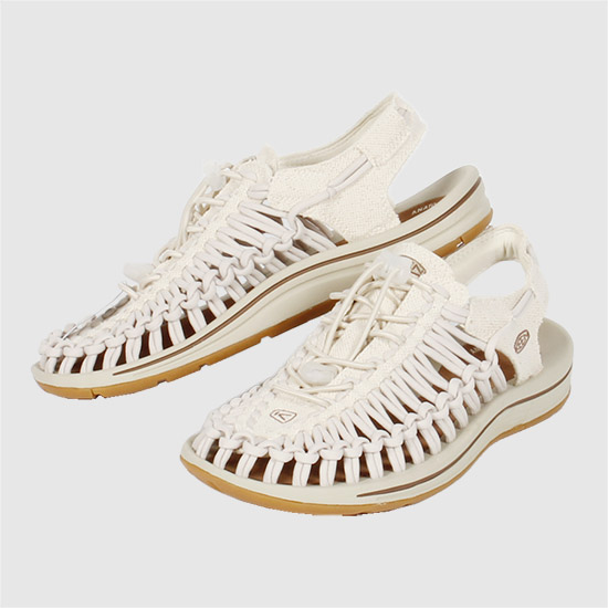 ํจ Women's ์ ๋ํฌ Canvas Sandals 1026231 NATURAL CANVAS BIRCH