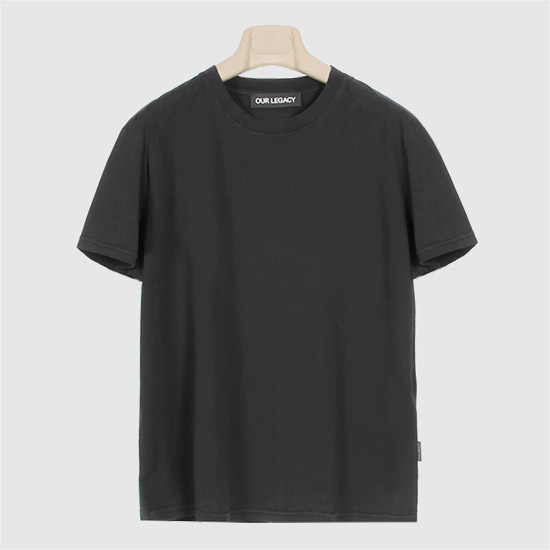 아워레가시 Women's Classic T-Shirt W2266CB Black Clean Jersey