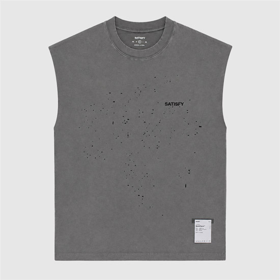 새티스파이 남성 모스테크 머슬 티 11005 01A02 FADED BLACK