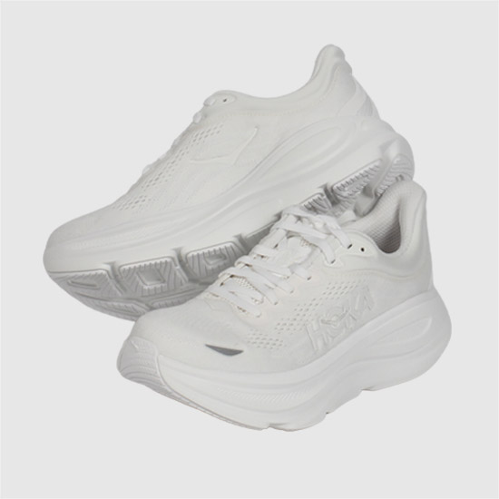 호카 Women's Sneakers 본디9 1162012 WWH WHITE / WHITE