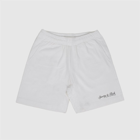 스포티앤리치 여성 시라큐스 짐 쇼츠 팬츠 SH03975325WH01 WHITE