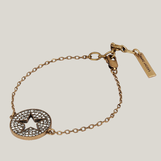 마크제이콥스 Star Chain Bracelet M0009162 992 CRYSTAL / ANTIQUE GOLD