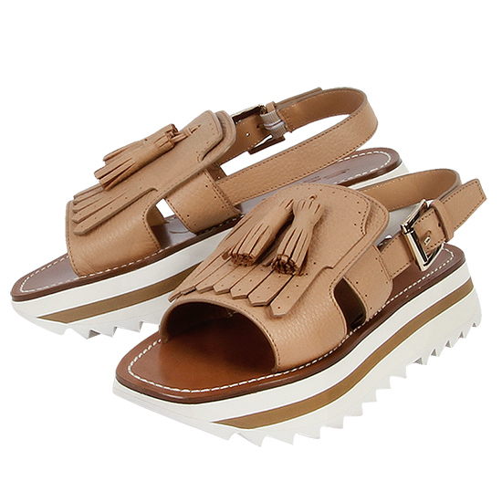 산토니 여성 태슬 샌들 WBAZ60359BNOEMYLE50 CAMEL BEIGE