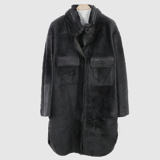 λΈλ£¨λ¬λ‘ μΏ μΉλ¬λ¦¬ Women's Reversible ShearlingCoats MPMR A9165 C2126 GREY