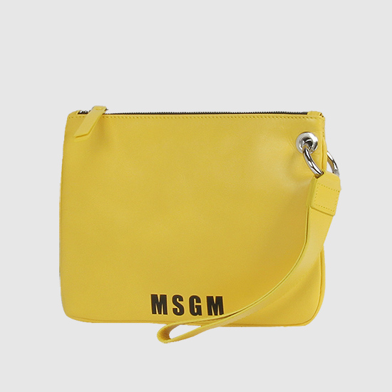 MSGM 로고 파우치백 2641MDZ650546 06 YELLOW