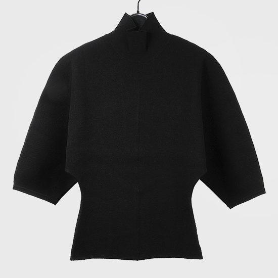 아크네 Women's KESTHER COMPACT Wool Knit A60146 BLACK