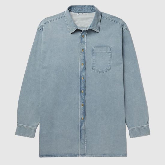 아크네 남성 ATLENT 오버사이즈 데님 셔츠 자켓 BB0346 228 LIGHT BLUE