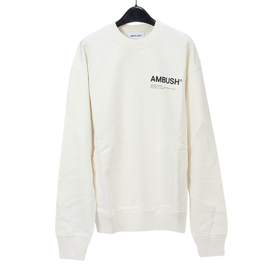 앰부쉬 남성 워크샵 EXCLUSIVE 스웨트 셔츠 BMBA021F21FLE001 0310 TOFU/BLACK