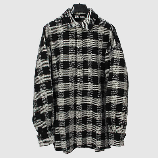 팜엔젤스 남성 체크 오버 셔츠 자켓 PMGA079F21FAB002 0305 OFF WHITE