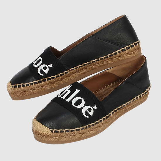 끌로에 WOODY 에스파드리유 C21U447R4 001 BLACK
