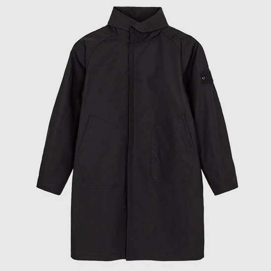 스톤아일랜드 MAC SUPIMA® 2L_GHOST PIECE 자켓 7615704F1 V0029 BLACK