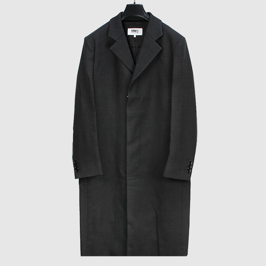 MM6 메종 마르지엘라 테크노 울 코트 S52AA0134 S47850 860M GREY MELANGE