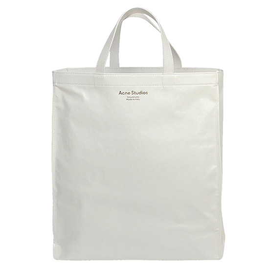 아크네 샤이니 토트백 C10102 100 WHITE