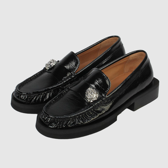 κ°λ μ€ν¬λ°μΉ Metal Loafers S1919 099 BLACK
