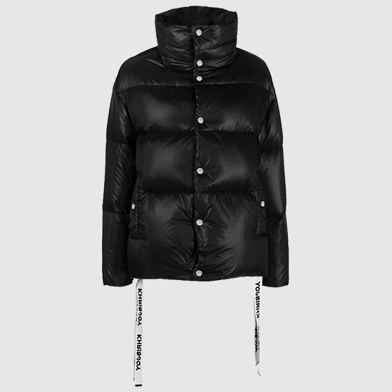 크리스조이 여성 PUFF 오버사이즈 봄버 패딩 DFPW028 NYTL BK01 BLACK