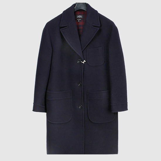 아페쎄 여성 NINA 울 코트 WVAPV F01485 IAK DARK NAVY