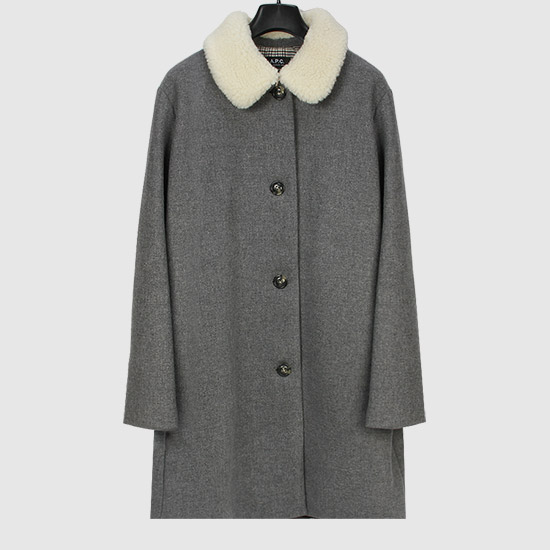 아페쎄 여성 NEW DOLL 울 코트 WOANO F01433 PLA HEATHERED GREY