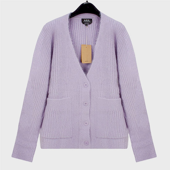 아페쎄 여성 CLAUDINE 가디건 WPAAS F22219 HAD PURPLE