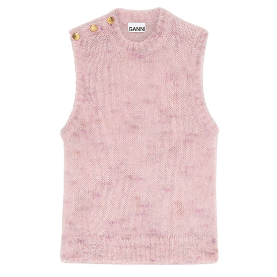 가니 Brushed Vest K1795 395 LILAC SACHET