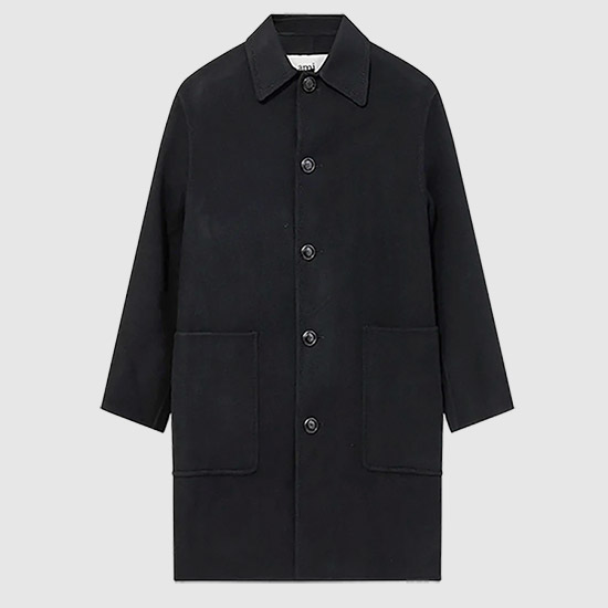 Army Double Face Wool Cashmere Coat UCO002 251 001 BLACK