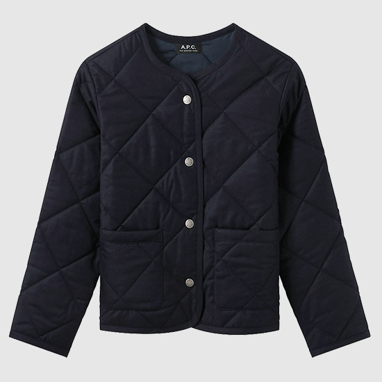 아페쎄 여성 CLAIRE 퀼팅 자켓 WVBBL F02768 IAK DARK NAVY