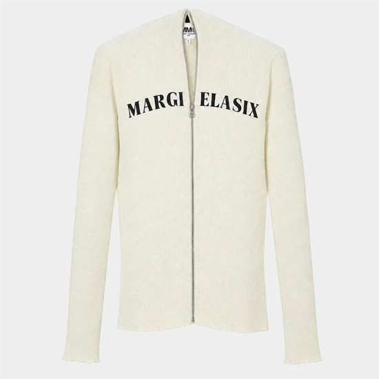 MM6 ๋ฉ์ข
๋ง๋ฅด์ง์๋ผ Wool Cardigan S52GC0261 S23735 103 CREAM