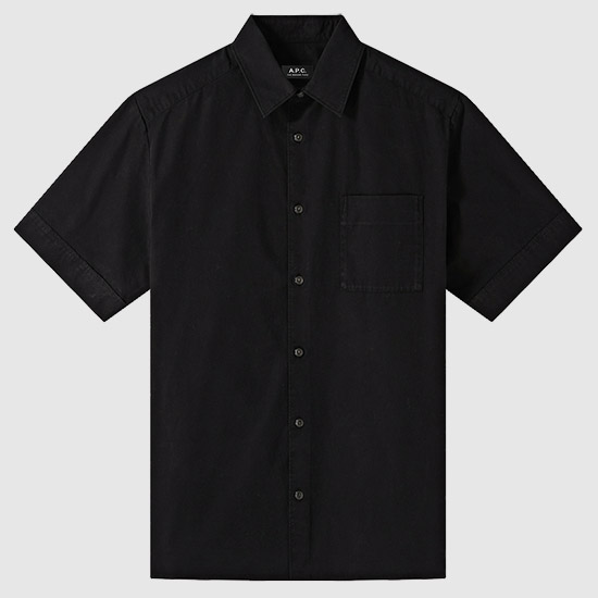 아페쎄 남성 ROSS 반소매 셔츠 COFAM H12541 LZZ BLACK